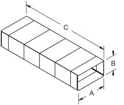 Cleat Fold Duct drawing