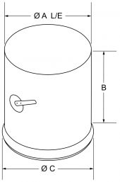 A4 - Spin-In Collars with Damper (KS-145 Regulator) drawing