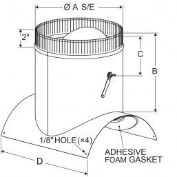 A4 - ECCO-Seal - Radius with Damper drawing