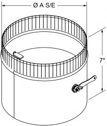 A4 - Sleeves with Dual Stem Dampers drawing