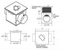 A4 - Lint Traps – 180° with Flange drawing