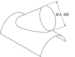 A4 - Saddle Wye – Galvanized drawing