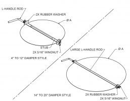 Pipe Damper - Commercial Drawing